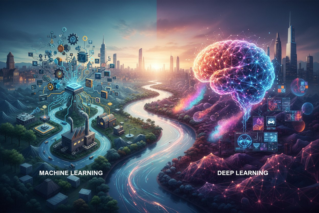 Deep learning vs machine learning — gdzie przebiega granica
