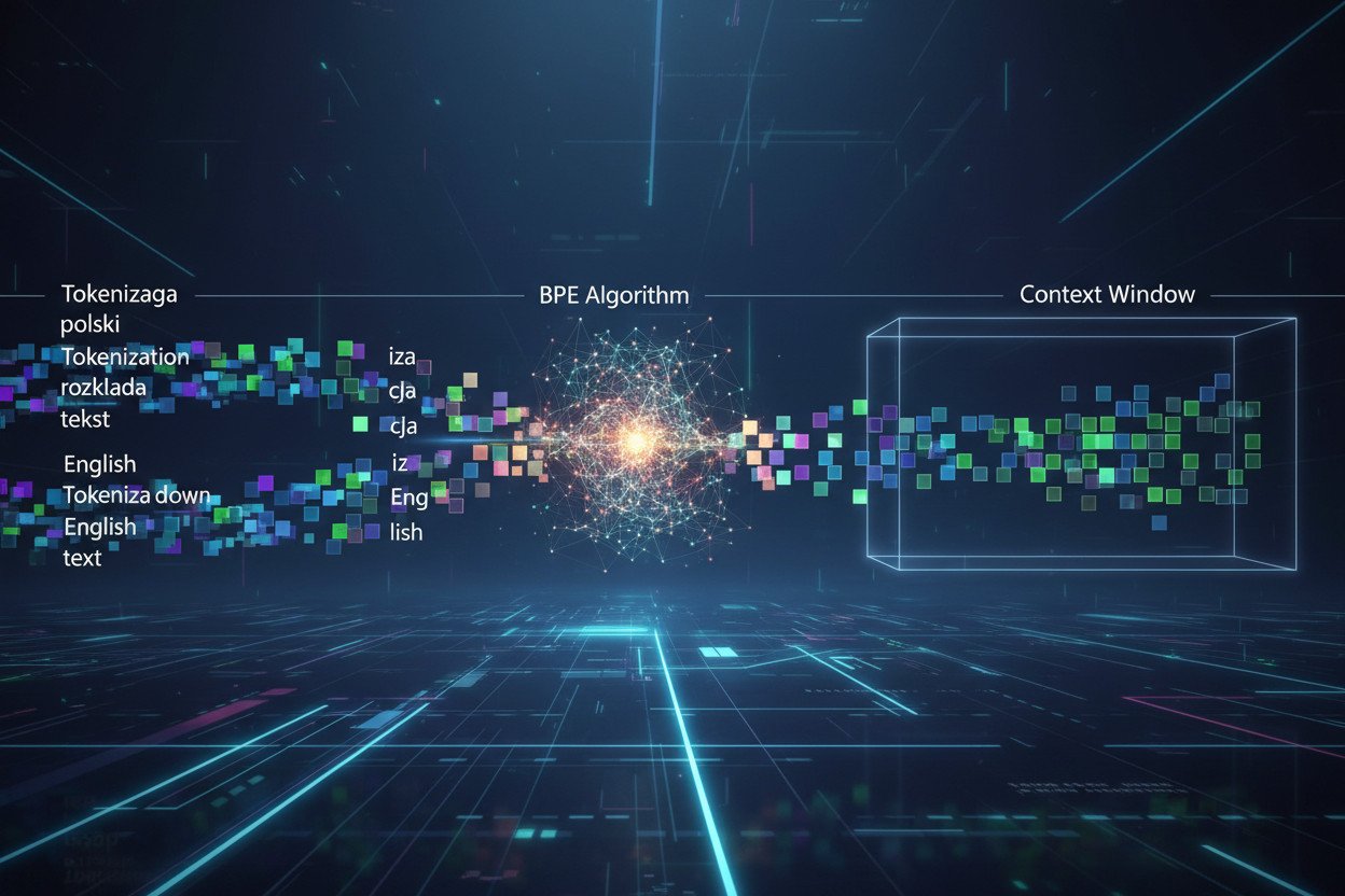 Tokenizacja BPE — jak model rozkłada polski i angielski tekst